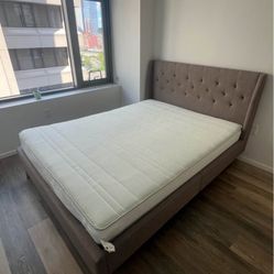 Queen Bed frame + Mattress 