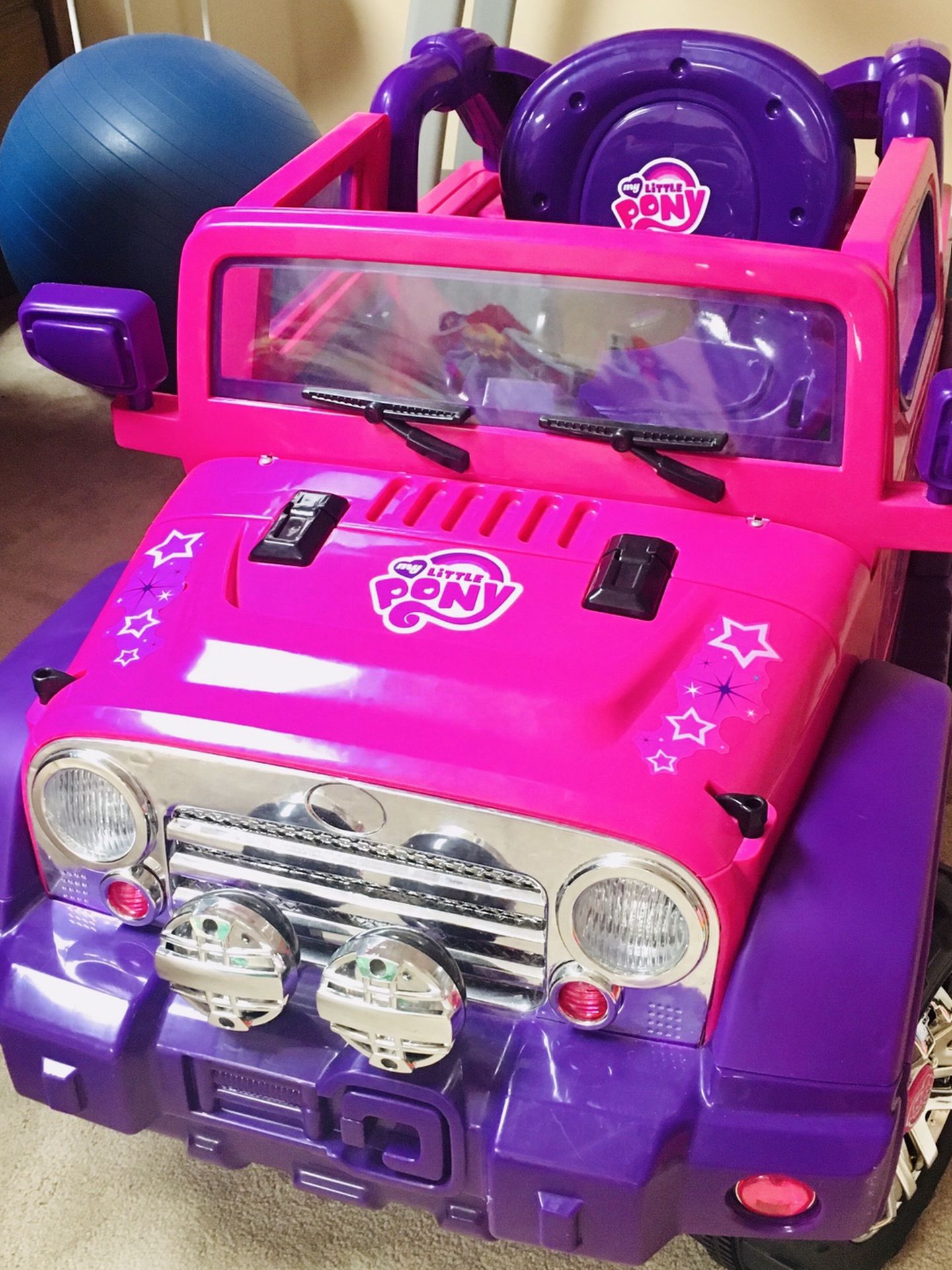 My Little Pony Jeep Battery Powered Ride-on Car