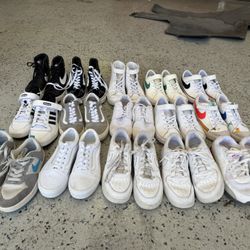 15 Pairs Of Nike Adidas Vans 