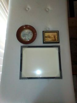 Shadow box & framed collectables