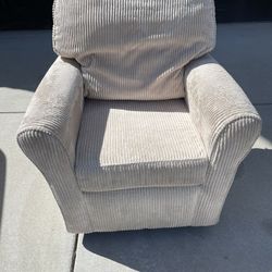 Puffy Corduroy Rocking Chair