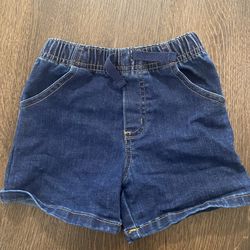 Boys Blue Elastic Wait Jean Shorts Size 24 Months By Garanimals #4