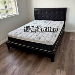 New Queen Bed Frame With Mattress 