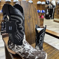 cowhide boots 