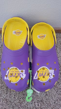 Los Angeles Lakers Crocs - Men's 10