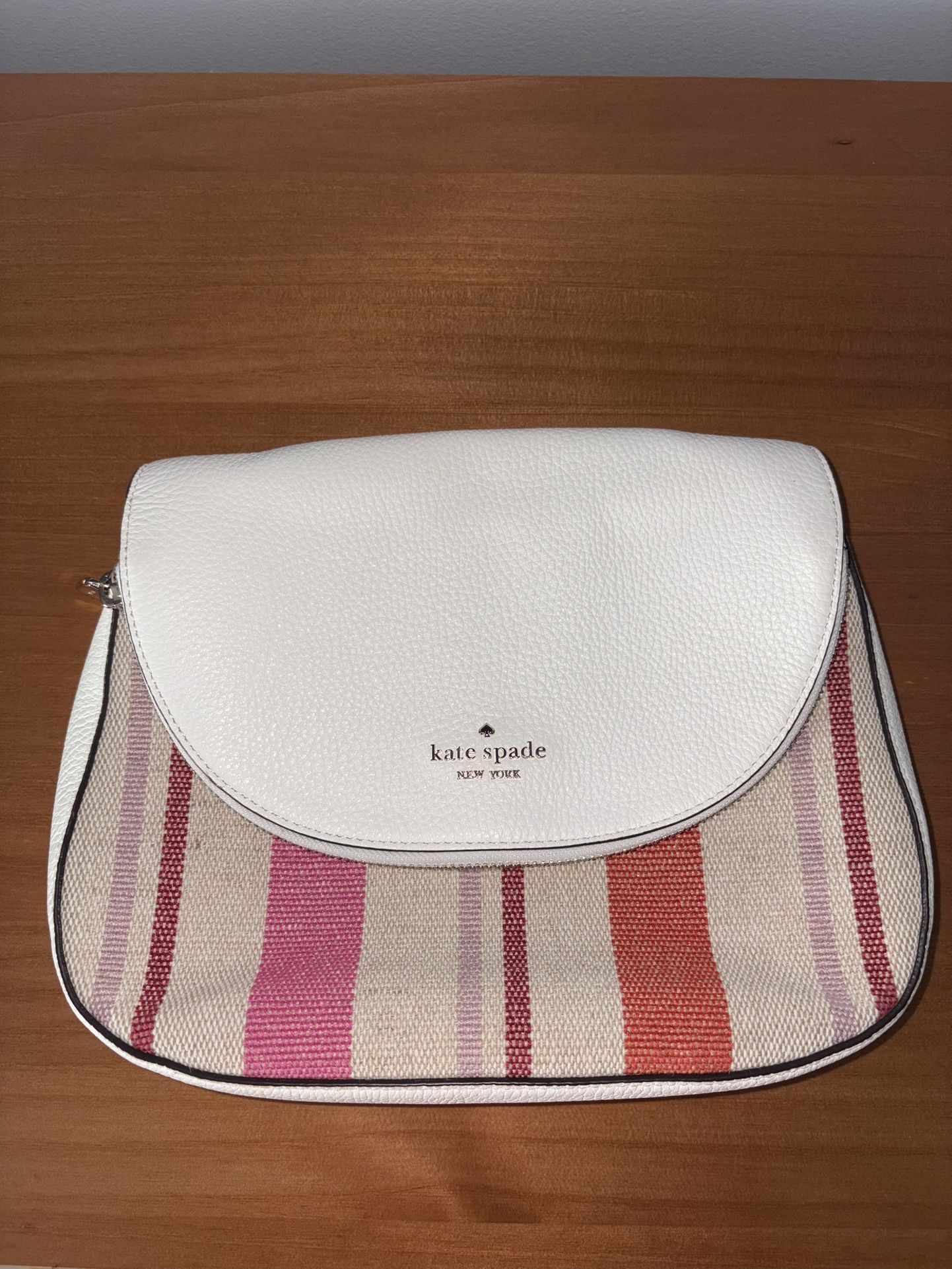 Authentic Kate Spade Striped Leather Crossbody