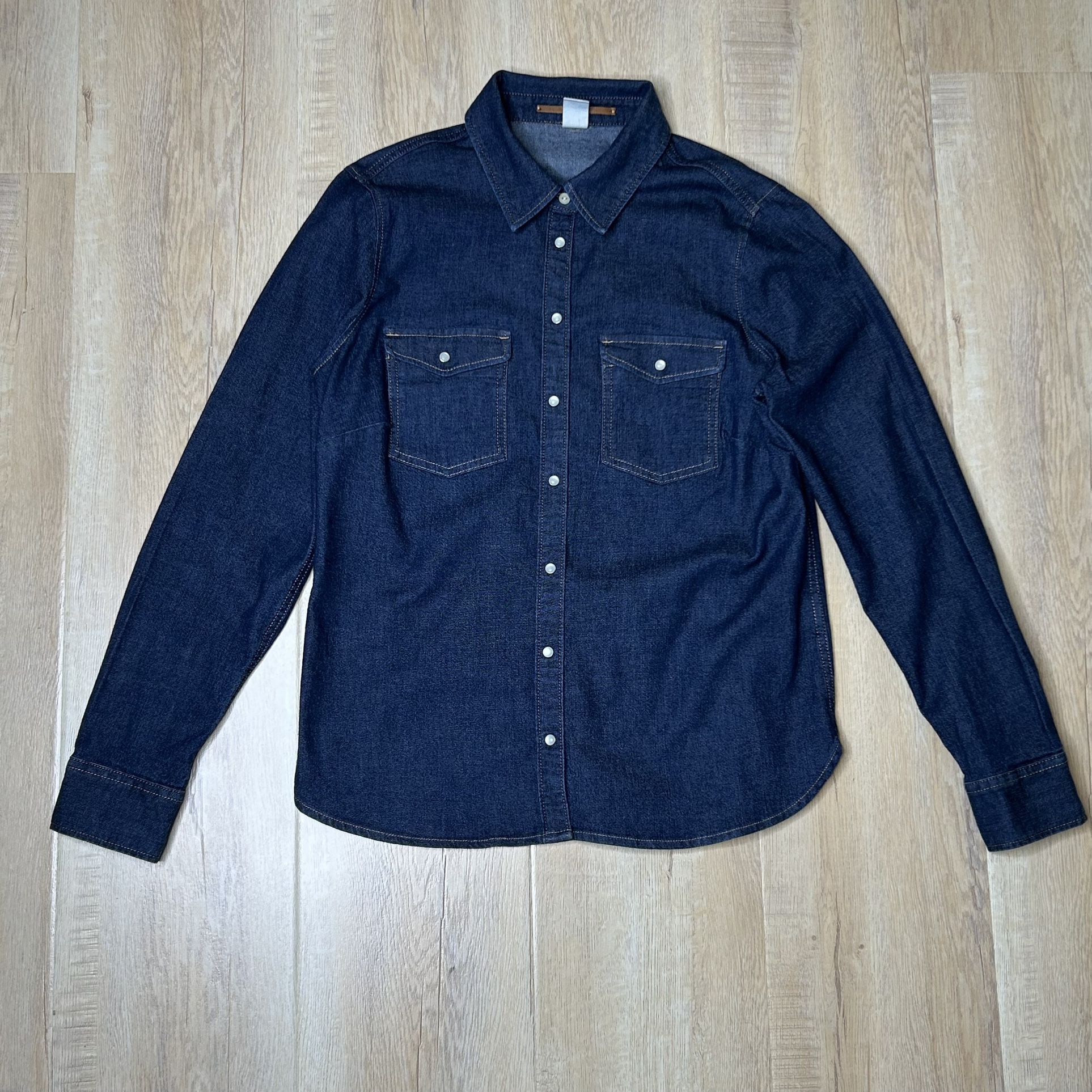 &Denim Women’s Shirt Jean Size 10 Blue