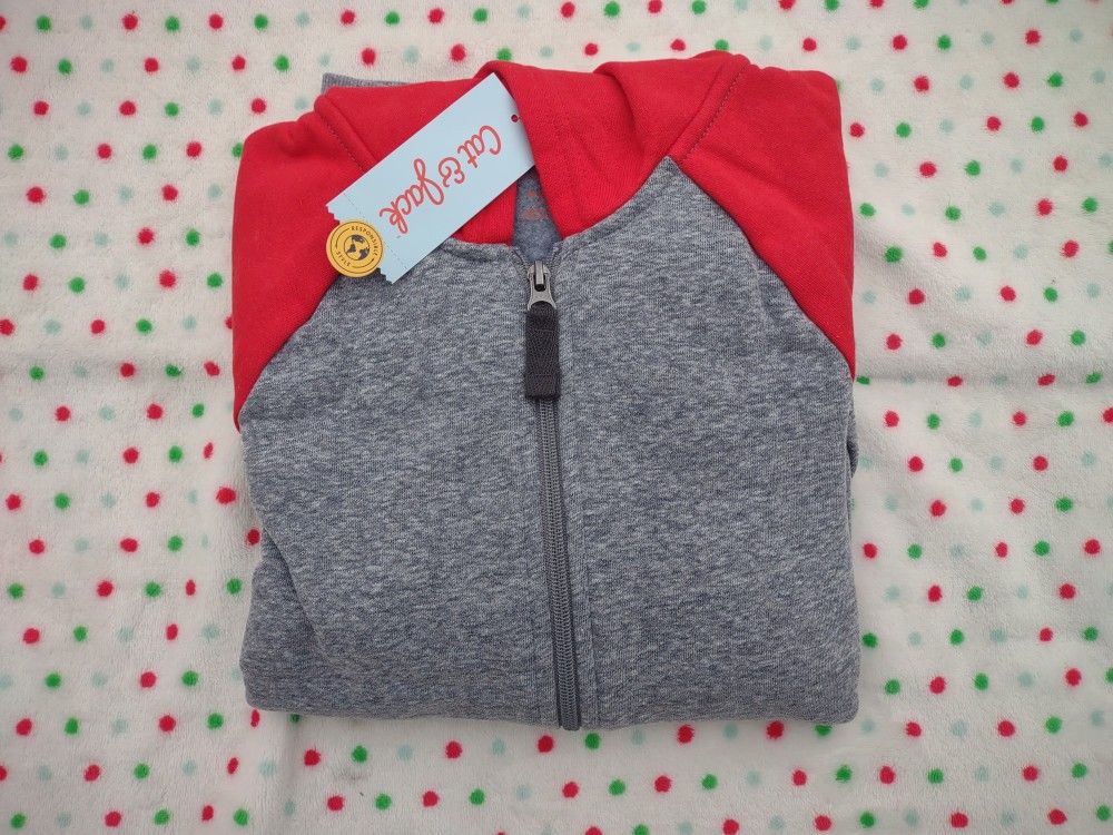 Boys' Medium 8/10 Fleece Zip-Up Hoodie - Cat & Jack