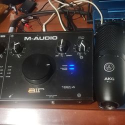 M-audio 192 4 Air Plus Akg P120 Condenser Mic 