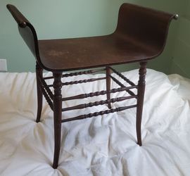 Victorian Bentwood vanity bench