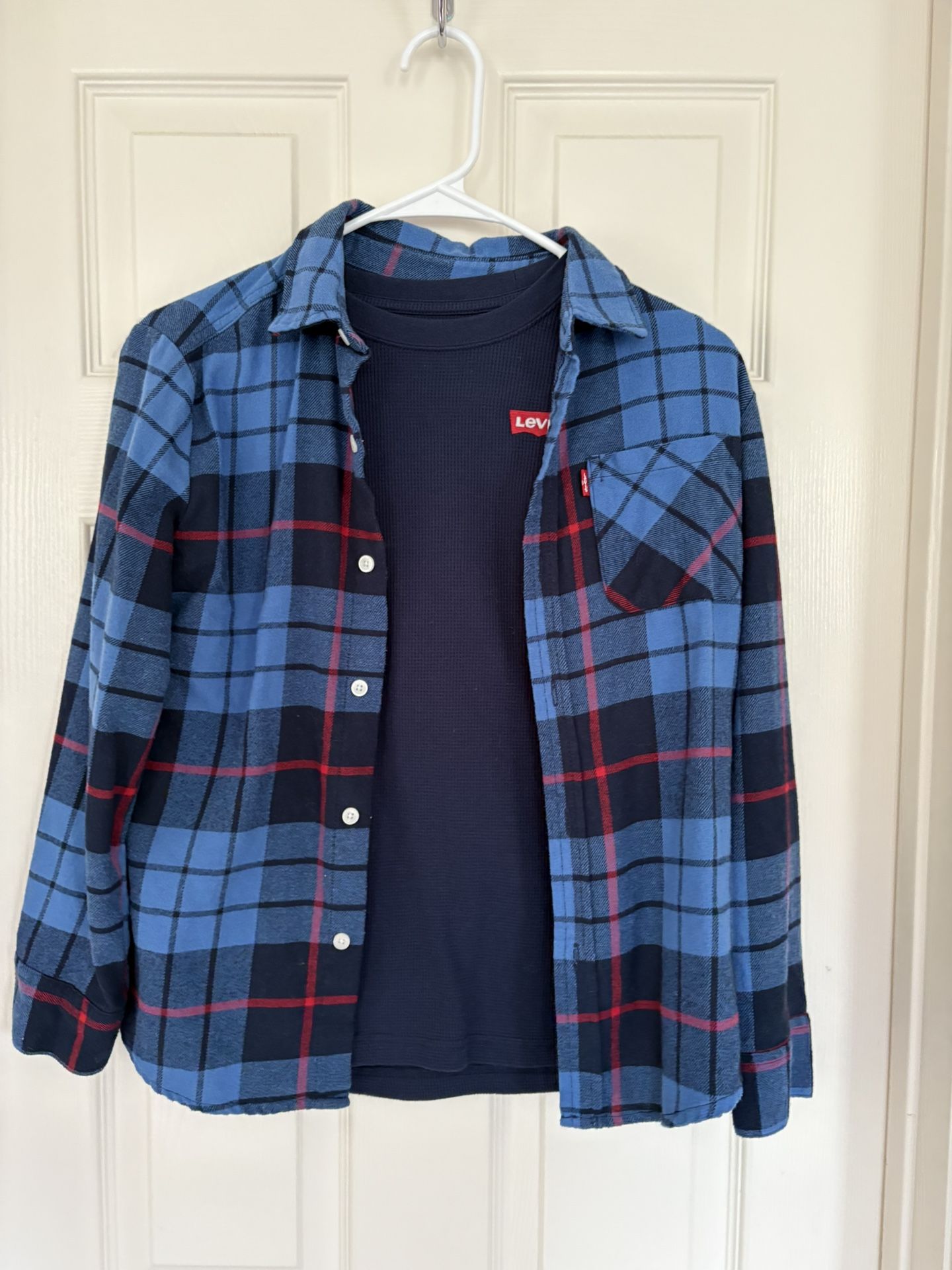 Boys Levi’s Thermal & Flannel Set size M 10/12