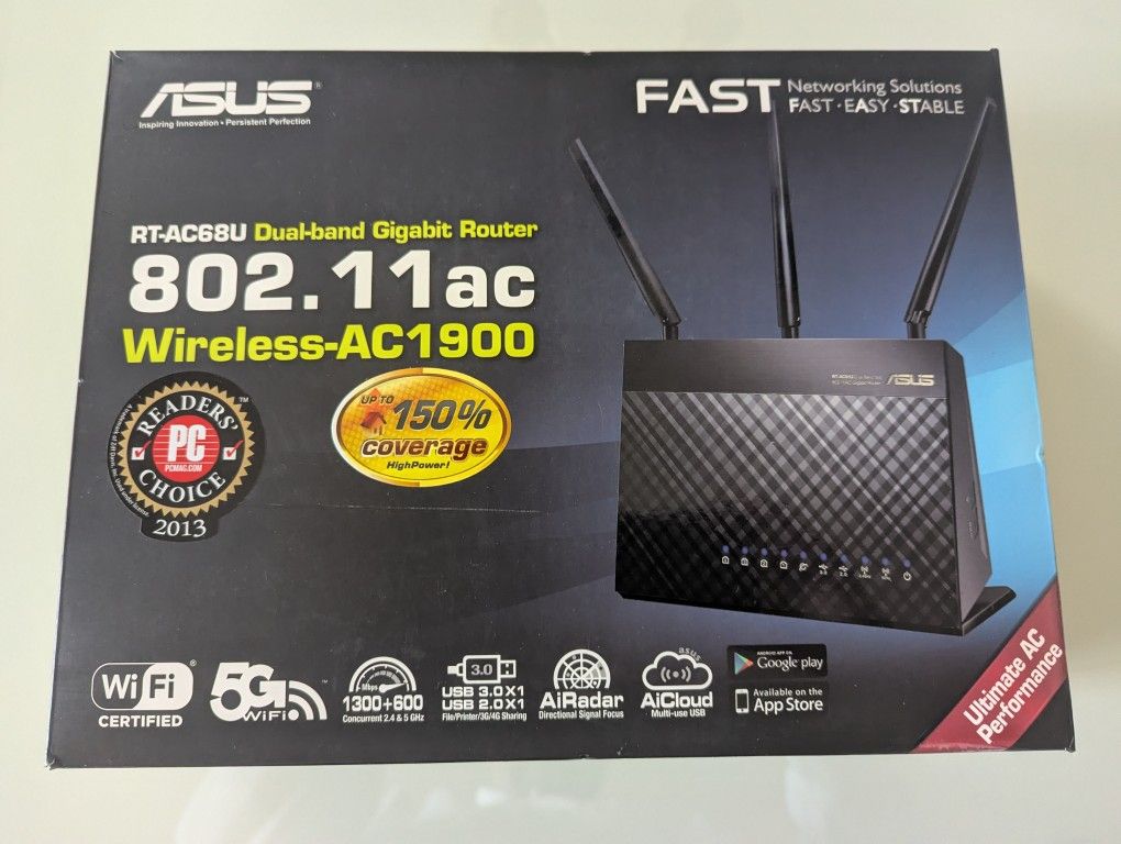 ASUS RT-AC68U Dual Band Wireless Router AC-1900