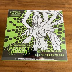 Pokemon Center Perfect Order Elite Trainer Box Etb  NO TRADES
