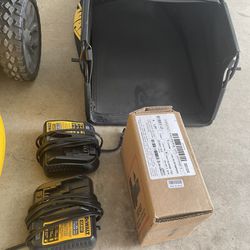 BRAND NEW  DEWALT TWO BATTERIES TWO CHARGERS