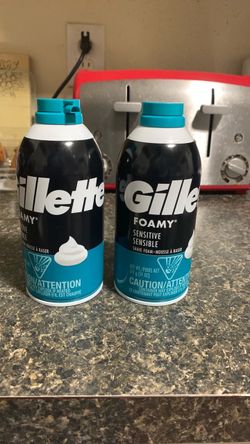 Gillette Foamy Sensitive Shave Foam-2 Items!($5.88+ Value)
