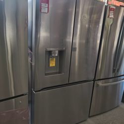 New  - Standard-Depth MAX 30.7 Cu. Ft. French Door Smart Refrigerator with Tall Ice and Water Disp