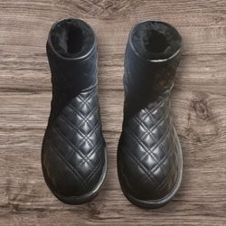 Black Leather Ugg Boots