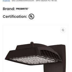 LED Security Area Light - 64W - 8500 Lumens - 4000K