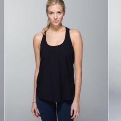 Lululemon Coastal Tank Black and Navy 