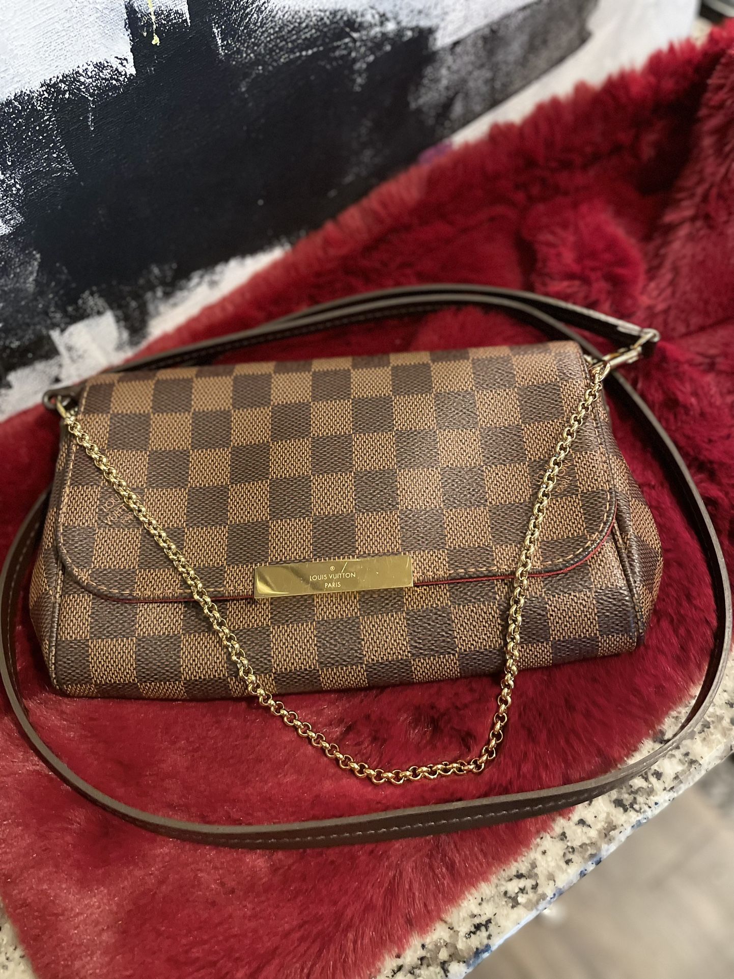 LOUIS VUITTON  Damier Ebene Favorite PM
