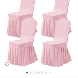 Pink Chair Covers (set Of 4)