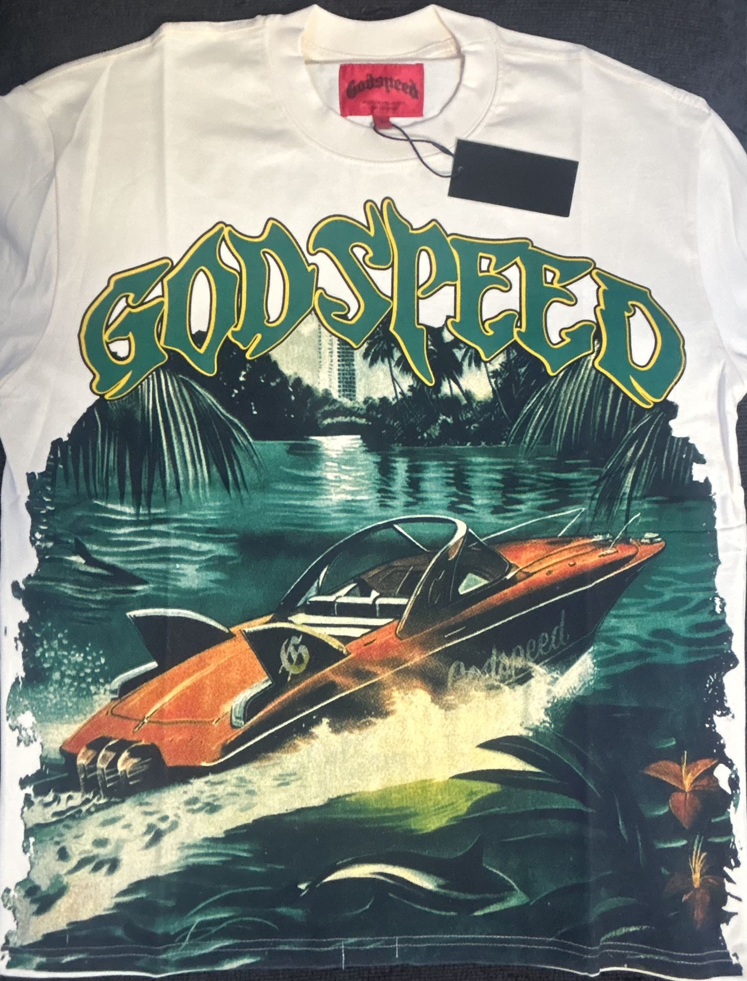 Godspeed X Art Basel Boat Cream Tee