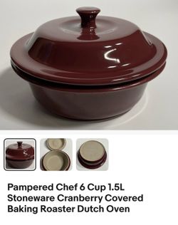 6 cup Pampered Chef Dutch oven