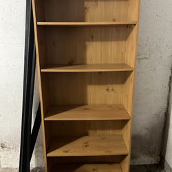 Wooden Bookshelf, 5 Shelf Storage Furniture 