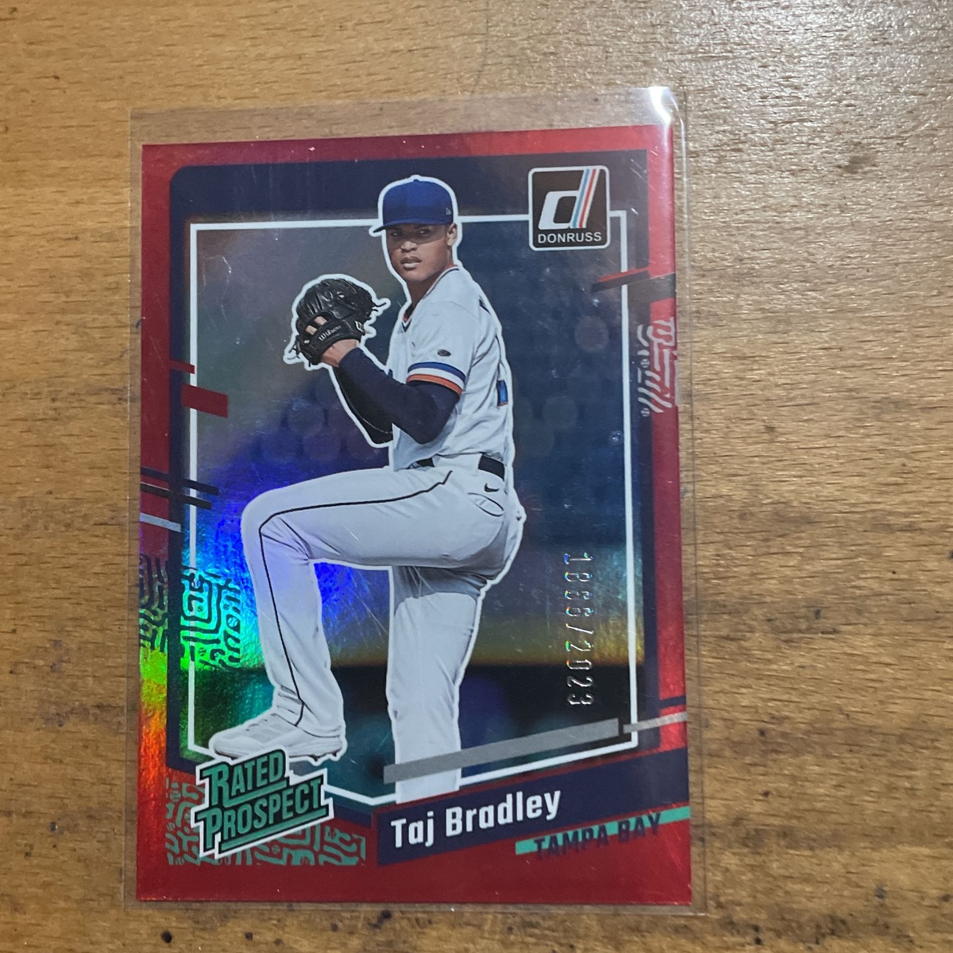 2023 DONRUSS TAJ BRADLEY NUMBERED RATED PROSPECT CARD