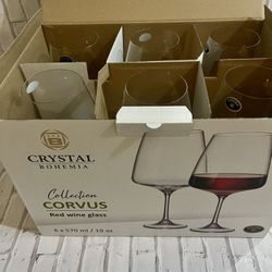 Crystal Bohemia Red Wine Glasses