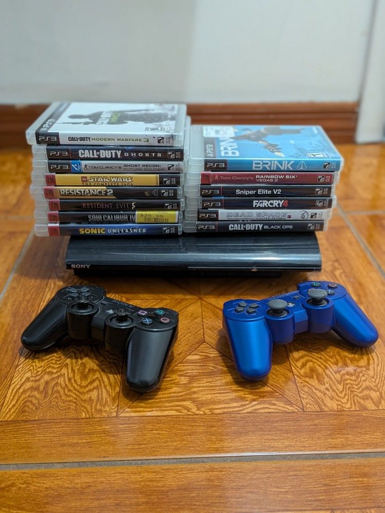 PS3 Slim With 14 Games For $110