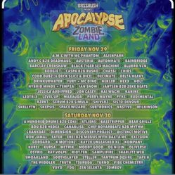 APOCALYPSE ZOMBIE LAND LONG BEACH SATURDAY 