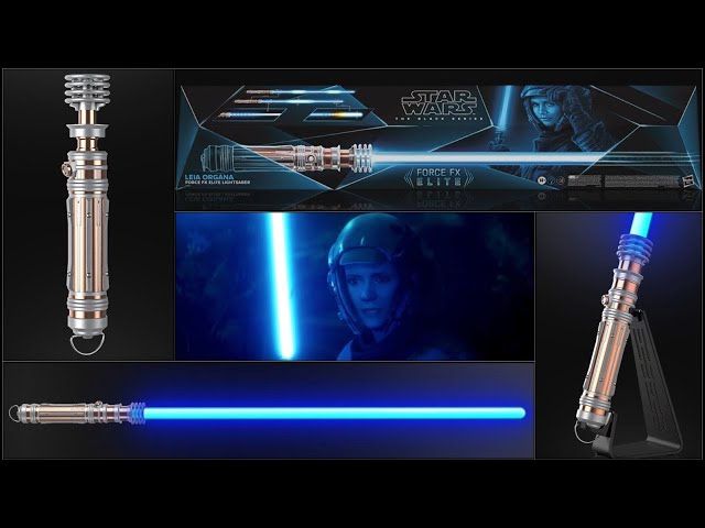 Star Wars The Black Series Leia Organa Force FX Elite Lightsaber LED Sounds NIB