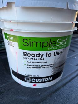 FREE Thin-Set Mortar, SimpleSet Ready to Use