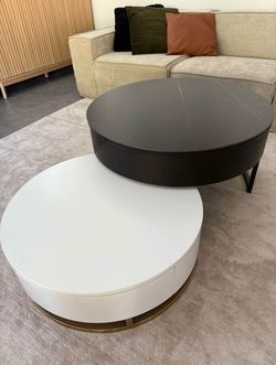 Moving Sale! High-Quality Modern Rotating Coffee Table