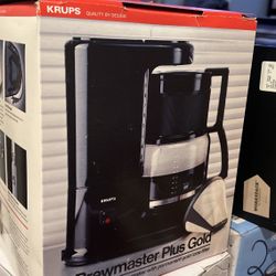 Krups Brewmaster Plus Gold 10 cup coffee maker with