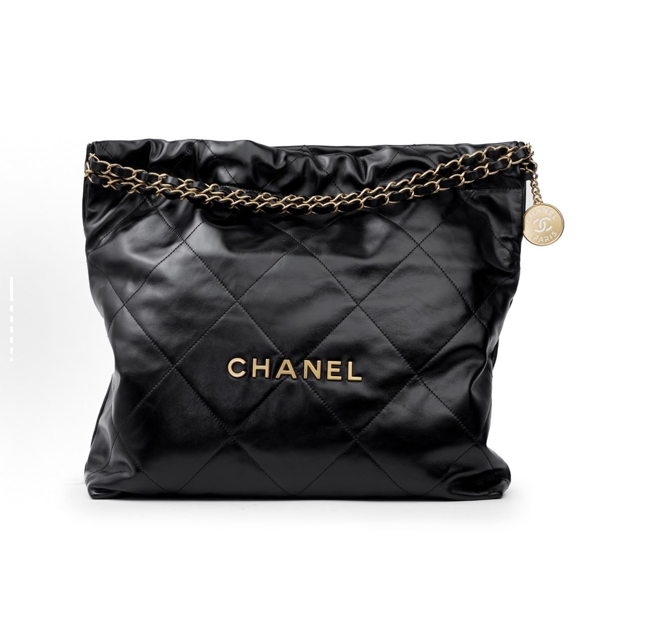 CHANEL22Bag 23B ultra-large capacity leather chain diamond shiny calfskin tote bag tote bag shopping bag shoulder bag(749)68