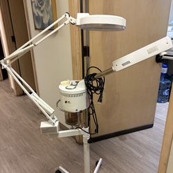 2 in 1 Ozone Facial Steamer & Mag Light Combo