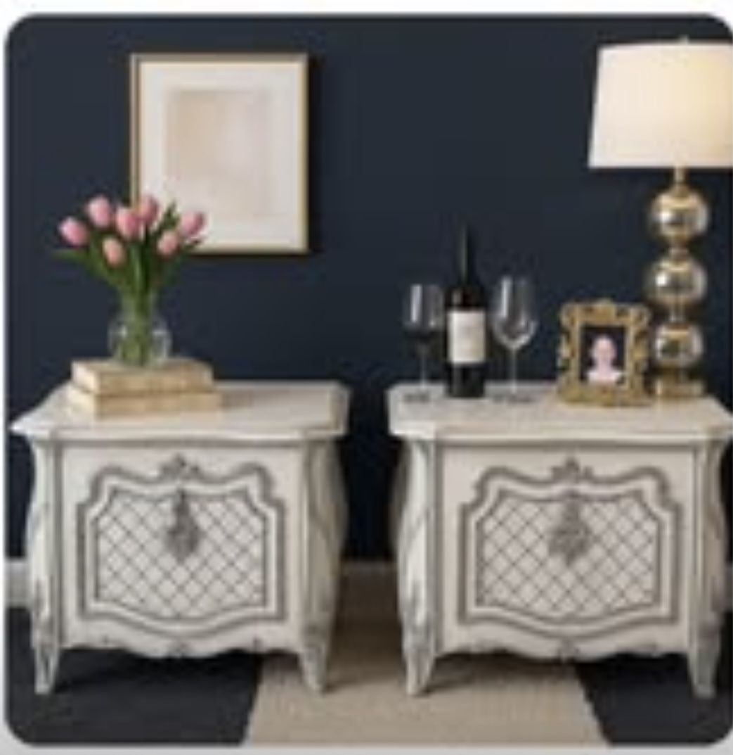 White Petite Side Tables End tables Nightstands 