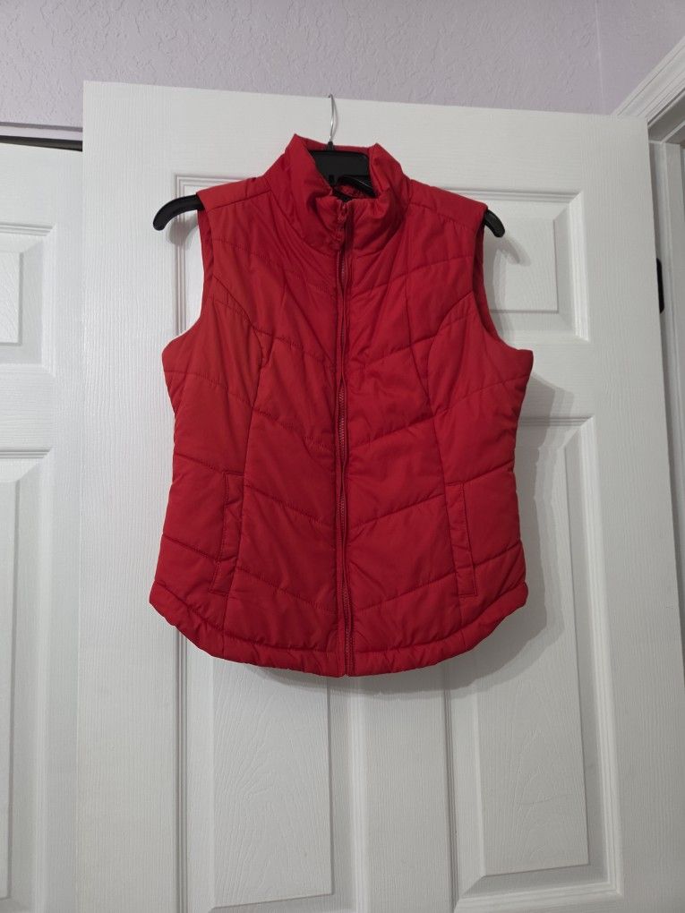 Aeropostale Puffer Vest Red Size M