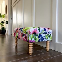 Handmade Ottoman / Bespoke footstool / Cocktail Table / Nursery Footrest / Entryway bench