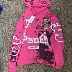 Sp5der stencil hoodie