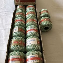 STAR Pearl Cotton Green Mix - 14 Rolls, 50 Yds Each