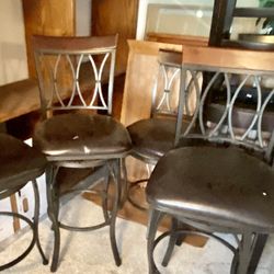 Beautiful Bar Stools Leather Swivel