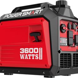 LIKE NEW PowerSmart 3600W Inverter Generator - Only 1 Hour Run Time!