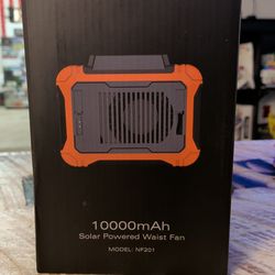 Koonie Solar Powered Waist Fan/ Powerbank