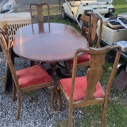 Mid century Table And Chairs Set 
