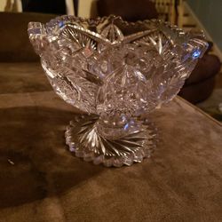 Vintage Clear Carnival Glass Bowl