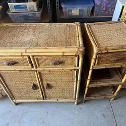 5 Piece Natural Rattan Furniture 