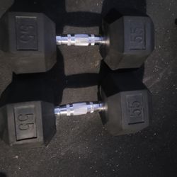 55lbs Dumbells Weights